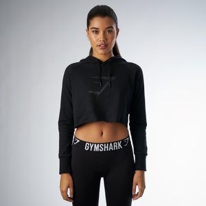 Gymshark Black Crop Hoodie